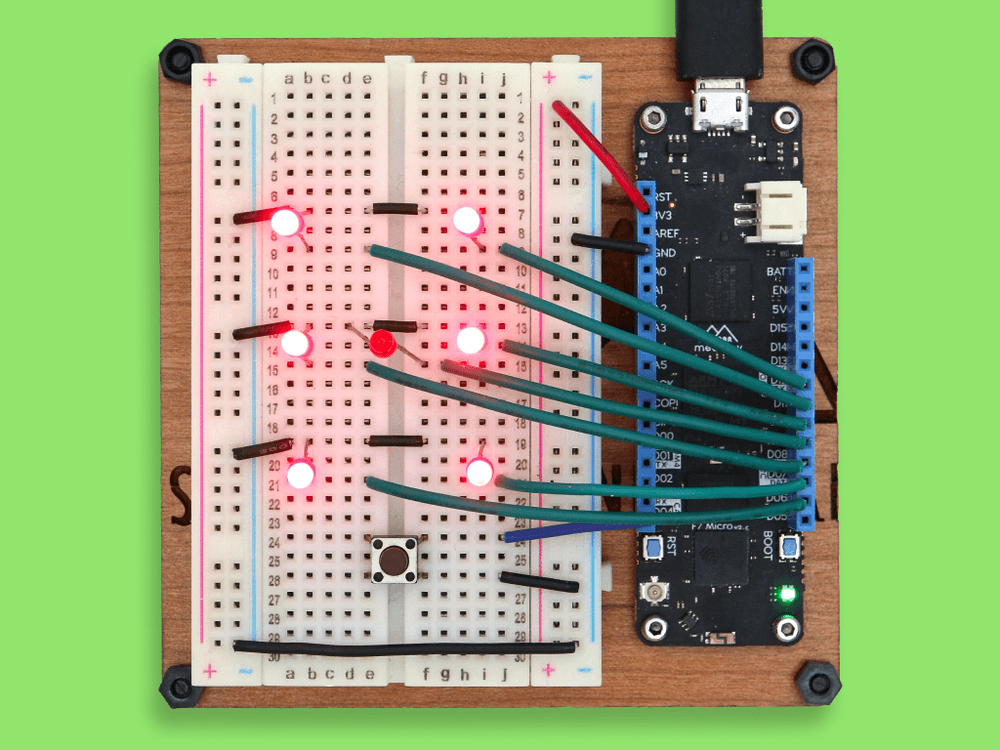 iot, dotnet, meadow, led, dice, buttons