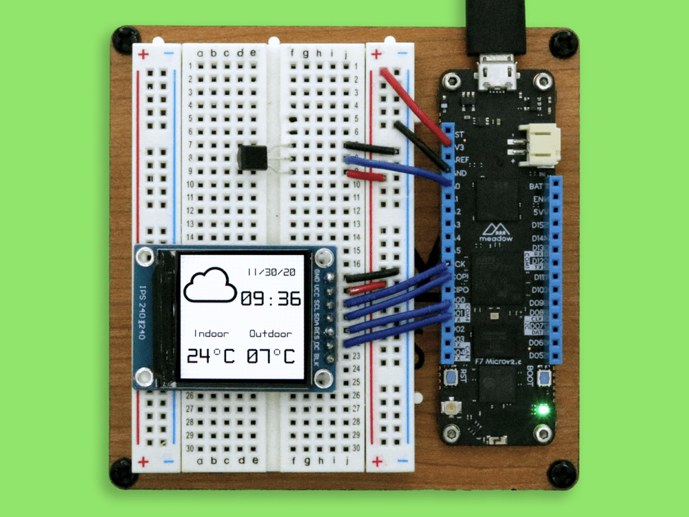 iot, dotnet, meadow, wifi, weather