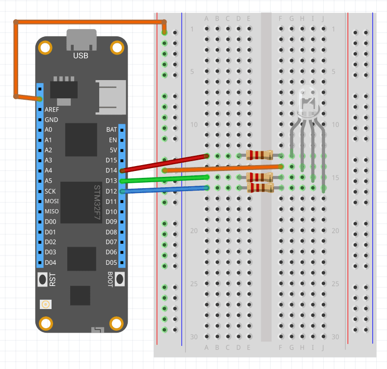 Common Anode RGB LEDs